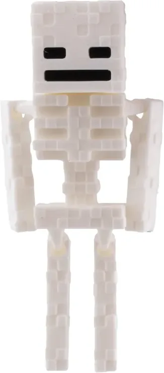 Eklemli Piksel İskelet Anahtarlık 10,9 cm – Beyaz — görsel 4