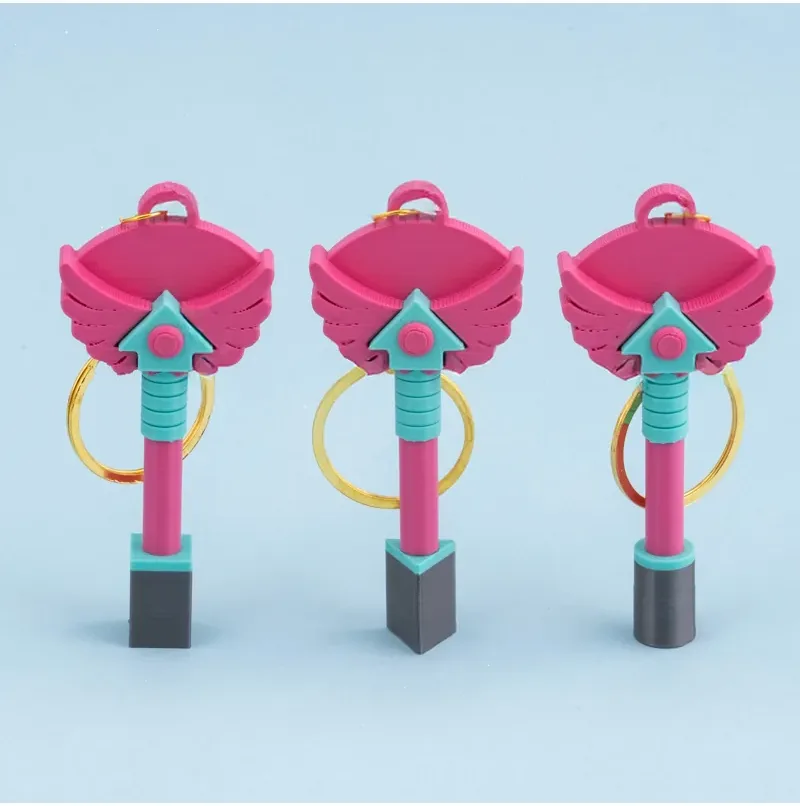 Figür Anahtarlık 3'lü Set – Pembe