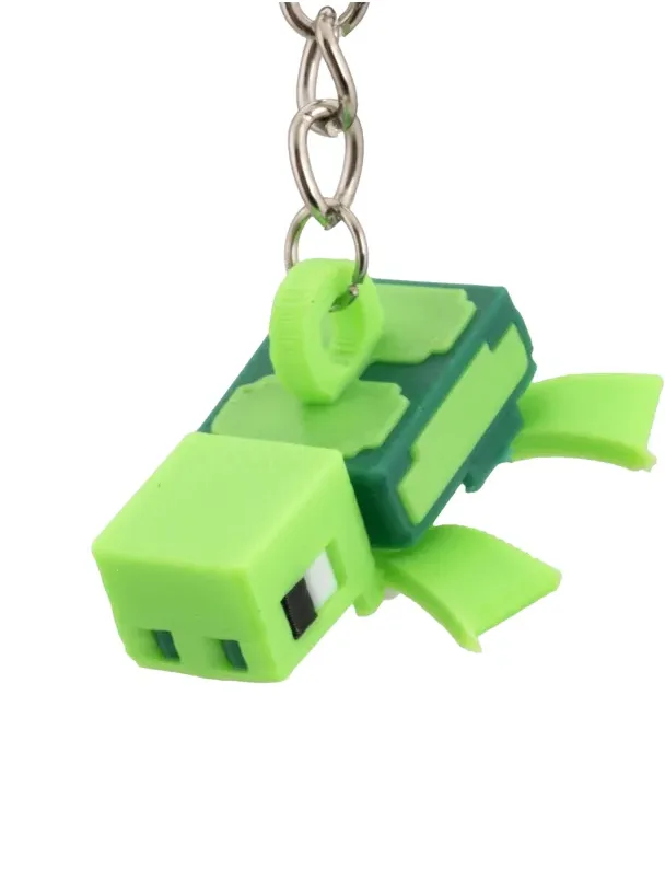Mini Piksel Kaplumbağa Anahtarlık – Yeşil — görsel 2