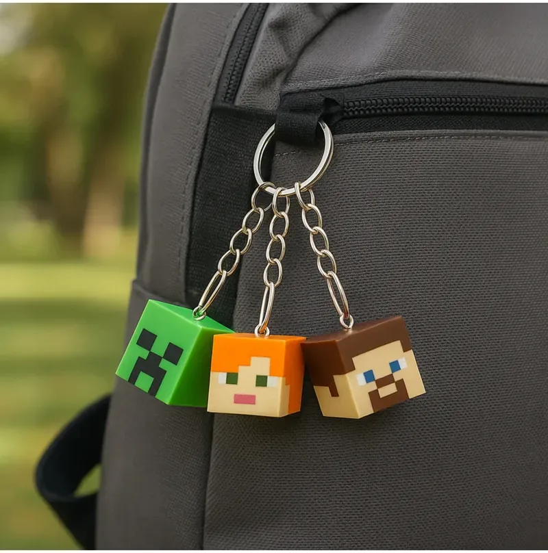 Piksel Karakter Mini Anahtarlık 4'lü Set — görsel 3