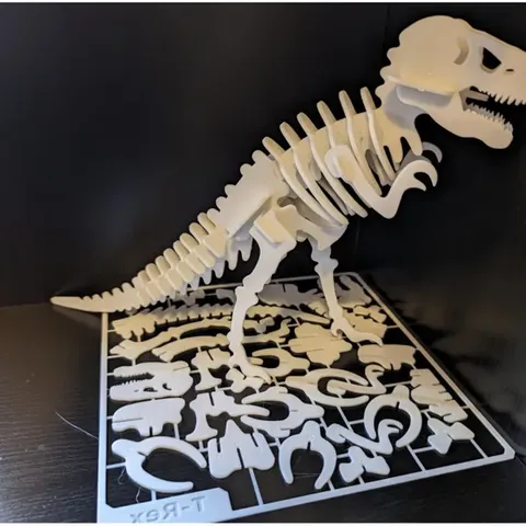 T-Rex İskelet Maketi 3D Puzzle