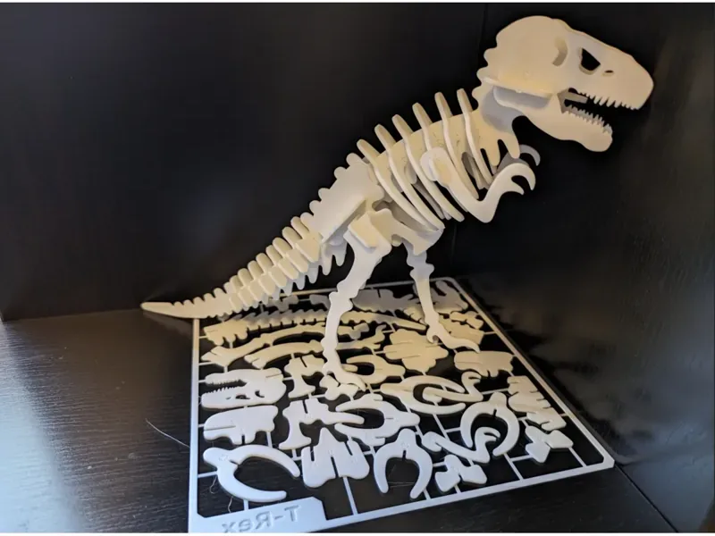 T-Rex İskelet Maketi 3D Puzzle