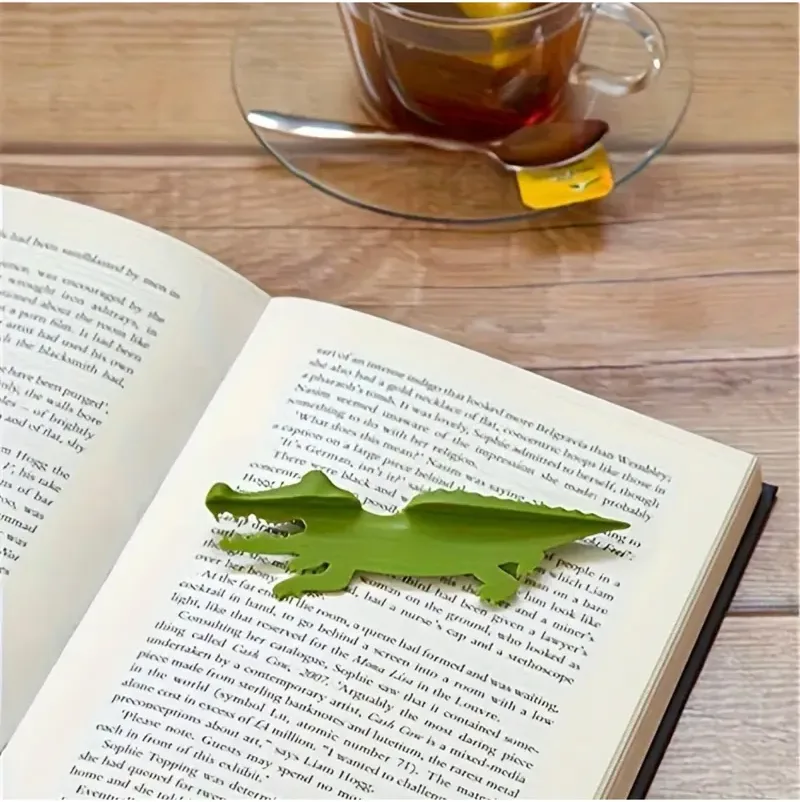 Timsah Kitap Ayracı – Haki — görsel 2